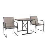 Costway - ensemble bistrot de patio 3 pièces, avec table à manger rectangulaire et 2 fauteuils en tissu, ... Costway - ensemble bistrot de patio 3 pièces, avec table à manger rectangulaire et 2 fauteuils en tissu, ...