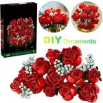 Aiperq ? ensemble de blocs de bouquets de roses ? centre de table fleurs artificielles ? 12 roses � longue ...