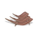 Ensemble de bols � fruits en feuille de cocotier - naturel - vendu par 1