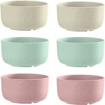 Ensemble de bols allant au micro - ondes nvzi - a 13 oz - 6 bols en paille de bl� petits bols �l�gants ...