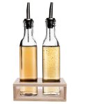 Ensemble de bouteilles distributrice d'olive et de vinaigre orion