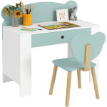 Ensemble bureau et chaise pour enfant - aiyaplay - 3 � 8 ans - tiroir et large plateau - mdf - 80 x 41 ...