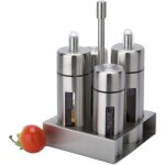 Ensemble de burettes, bouteilles distributrices d'huile et de vinaigre en acier inoxydable et en acrylique, ...