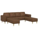 Ensemble de canaps marron cuir sud faux vidaxl