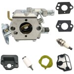 Ensemble de carburateur husqvarna 36 41 136 137 141 142 - pices dtaches de trononneuse  huile