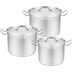 Ensemble de casseroles maestro 6 pi�ces (12, 0 l, 15, 0 l, 18, 0 l) mr - 3518