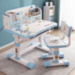 Ensemble de chaises de bureau pour enfants, table d'étude d'étudiant réglable en hauteur, support de ... Ensemble de chaises de bureau pour enfants, table d'étude d'étudiant réglable en hauteur, support de ...