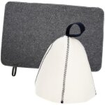 Ensemble chapeau de sauna chapeau de salle de sauna casquettes de sauna coussin en feutre salle de bain ...