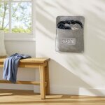 Ensemble de chaussons d'invit�s en feutre avec sac - 6 paires, semelles antid�rapantes