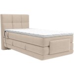 Vente - unique - ensemble complet boxspring tte de lit capitonne + sommiers relaxation lectrique + ...