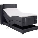 Ensemble complet boxspring t�te de lit + sommiers relaxation �lectrique + matelas + surmatelas - 100 ...