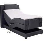 Ensemble complet boxspring tête de lit + sommiers relaxation électrique + matelas + surmatelas - 100 ... Ensemble complet boxspring tête de lit + sommiers relaxation électrique + matelas + surmatelas - 100 ...