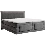 Ensemble complet boxspring t�te de lit + sommiers relaxation �lectrique + matelas + surmatelas - 2 x ...