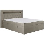 Ensemble complet literie d�co t�te de lit avec led + sommiers coffre + matelas + surmatelas - 160 x 200 ...