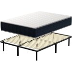 Ensemble composè 140x200x28 cm teeno, matelas mousse à mémoire de forme + sommier à lattes sur pieds, ... Ensemble composè 140x200x28 cm teeno, matelas mousse à mémoire de forme + sommier à lattes sur pieds, ...