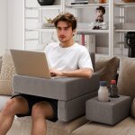 Ensemble de coussin de lecture 3 pi�ces bureau portable extra large avec sous - verre coussin de dos ...