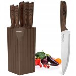 Ensemble de couteaux de cuisine en bloc 6 pi�ces sharp premium