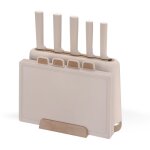 Maestro mr - 1412 - beige ensemble couteaux et planches beige