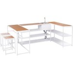 Ensemble de cuisine de jardin en acier et bois polychrome avec table de bar evier et 2 tabourets salle ... Ensemble de cuisine de jardin en acier et bois polychrome avec table de bar evier et 2 tabourets salle ...