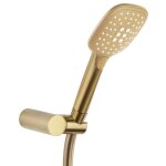 Ensemble douchette or bross� � main en abs, avec flexible et support - 655601q3oc