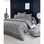 Ensemble draps et traversin forever gris clair 140x190 cm