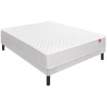 Ensemble epeda destination + sommier escale + pieds 80x200 ressorts