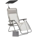 Lafuma mobilier - ensemble fauteuil relax jardin - chaise longue et accessoires - zen edition - batyline ...