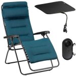 Ensemble fauteuil relax jardin - chaise longue matelass avec ombrelle et porte - gobelet - rsx clip ...