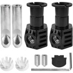Ensemble de fixation intelligent pour cuvette wc suspendu, comprenant des charni�res de fixation et des ...