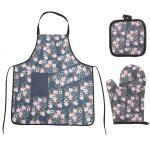Ensemble de gants de cuisine, tablier de cuisine, manique, manique, manique pour four, pour pâtisserie, ... Ensemble de gants de cuisine, tablier de cuisine, manique, manique, manique pour four, pour pâtisserie, ...