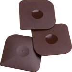 Ensemble de grattoirs à casseroles et à vaisselle, grattoir de cuisine en plastique et nylon (marron) ... Ensemble de grattoirs à casseroles et à vaisselle, grattoir de cuisine en plastique et nylon (marron) ...