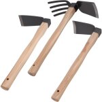 Ensemble de houes de jardin 3 pices, comprenant une houe plate large, une houe plate troite, une houe ...