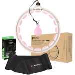 Ensemble hula hoop hhw06 rose avec une balle de gravit et un compteur hms + support de taille br163 ...