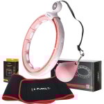 Ensemble hula hoop magnétique rose hhm15 avec poids + compteur hms + support de taille br163 rouge Ensemble hula hoop magnétique rose hhm15 avec poids + compteur hms + support de taille br163 rouge