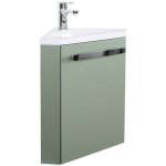 Mob - in - ensemble lave - mains d'angle suspendu avec robinet chrom�