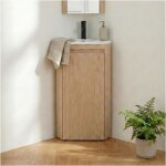 Ensemble lave - mains sorrento d'angle sur pieds avec robinet noir