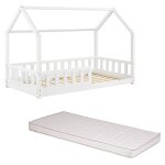 Laïba kids - ensemble lit cabane oasis blanc 90x190 cm + matelas enfant 90x190 cm Laïba kids - ensemble lit cabane oasis blanc 90x190 cm + matelas enfant 90x190 cm