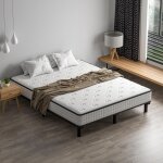 Ensemble matelas 140 x 190 cm dewinner, matelas en mousse a mémoire et robuste cadre de lit en fer avec ... Ensemble matelas 140 x 190 cm dewinner, matelas en mousse a mémoire et robuste cadre de lit en fer avec ...