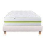 Ensemble matelas r�verie, 30 cm, mousses haute densit�, ferme, face �t� / hiver + sommier beige ep20cm, ...