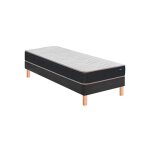 Bultex - ensemble matelas sommier 90 x 190 vitality 1. 1 90x190 + sommier gris fum + pieds