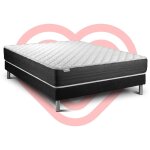 Vitalit - ensemble matelas sommier vitalmemo one 140 x 190 - couleur: noir Vitalit - ensemble matelas sommier vitalmemo one 140 x 190 - couleur: noir