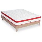 Maison aubertin - ensemble matelas suprême mousse accueil mémoire moelleux - 24 cm et sommier bois - ... Maison aubertin - ensemble matelas suprême mousse accueil mémoire moelleux - 24 cm et sommier bois - ...