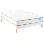 Ensemble merinos morning routine + sommier twist + pieds 90x190 ressorts