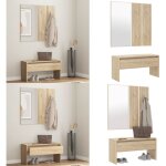 Ensemble de meubles de couloir chêne sonoma bois d'ingénierie - banc entrée - meuble d'entrée - ensemble ... Ensemble de meubles de couloir chêne sonoma bois d'ingénierie - banc entrée - meuble d'entrée - ensemble ...
