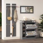 Ensemble de meubles d'entre 3 pices moderne, vestiaire d'entre contemporain 8 crochets + miroir + ...