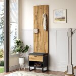 Dans les nuages - ensemble de meubles d'entre, avec banc  chaussures, tiroir de rangement, coussin, ...