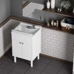 Ensemble meuble lavabo avec miroir filolucido 60x45cm negrari comp 4