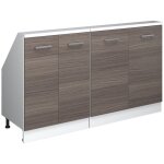 Ensembles de meuble de rangement sous pente rion, gris noble / blanc, lot de 2, vicco