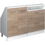 Ensembles de meuble de rangement sous pente rion, sonoma / blanc, lot de 2, vicco
