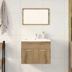 Ensemble de meubles salle de bain 2 pcs bois d'ingnierie vidaxl